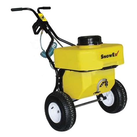 It weighs 520 lbs when empty and has a capacity of 300 gallons. . Snowex brine sprayer